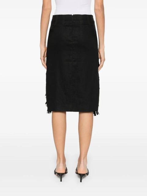 16Arlington Dafne midi skirt - Black