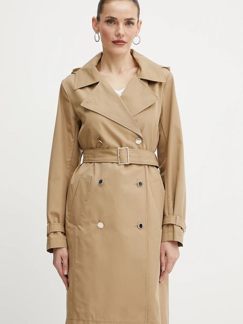 Morgan trencz GROAD damski kolor zielony przejściowy dwurzędowy GROAD - zdjęcie produktu nr 1