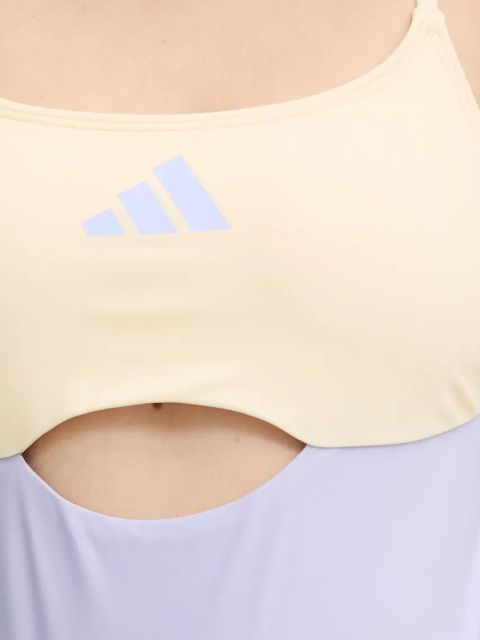 adidas jednoczęściowy strój kąpielowy X-BACK CB SUIT kolor fioletowy lekko usztywniona miseczka JE4370