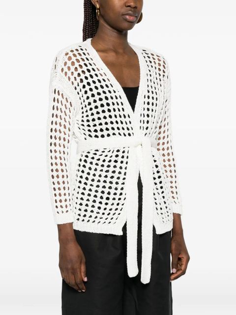 Max Mara Mxpgelo openwork cardigan - White