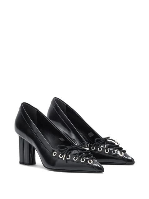 GANNI lace-up pointed pumps - Black - zdjęcie produktu nr 2