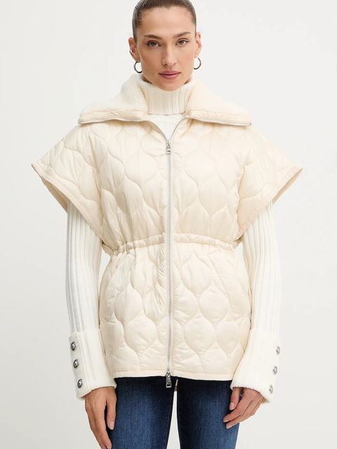 Liu Jo bezrękawnik kolor beżowy przejściowy MF5162 T091A - zdjęcie produktu nr 1