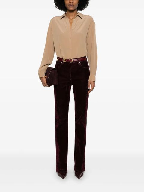 Ferragamo velvet trousers - Red - zdjęcie produktu nr 2