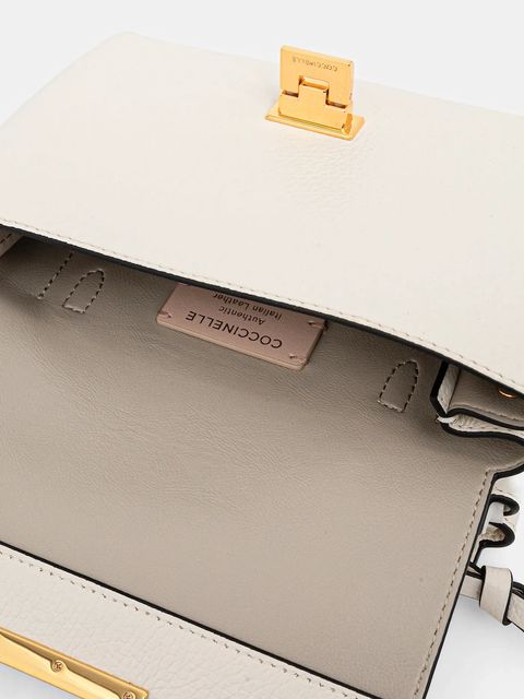 Coccinelle torebka skórzana kolor beżowy E1 MD5 55 B7 01