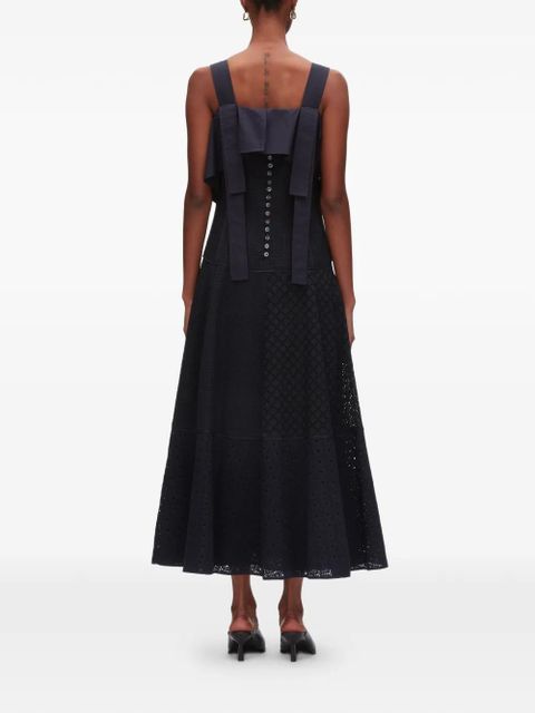 3.1 Phillip Lim ruffled broderie midi dress - Blue