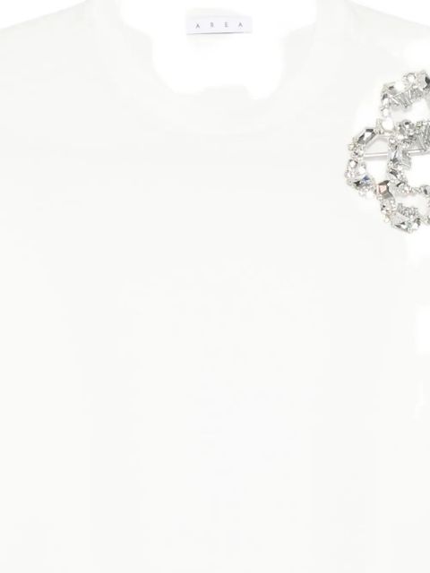 AREA crystal-embellished t-shirt - White