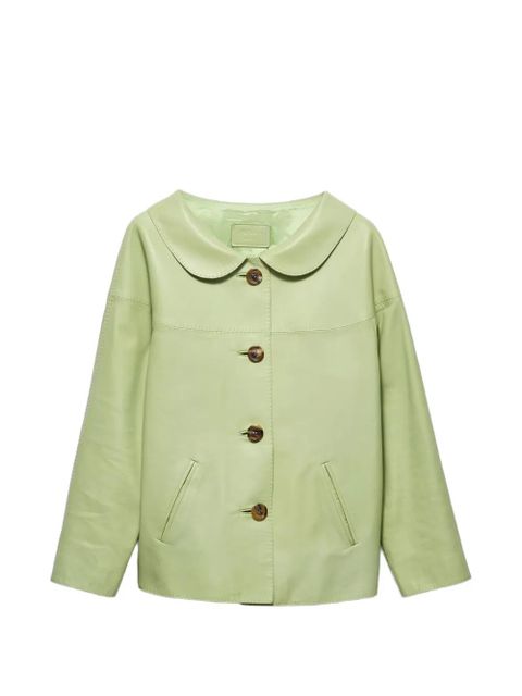 Prada nappa leather jacket - Green - zdjęcie produktu nr 1