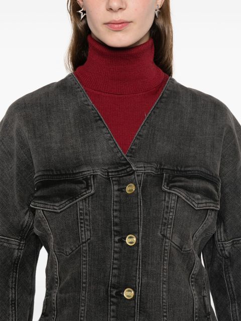 GANNI washed denim jacket - Black