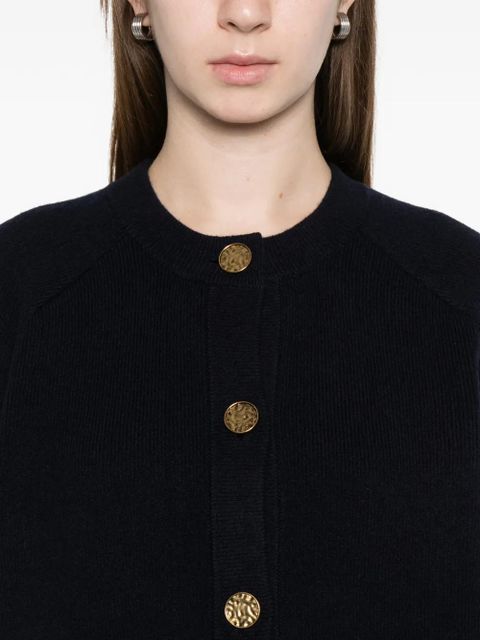 TOTEME hammered-button cardigan - Blue