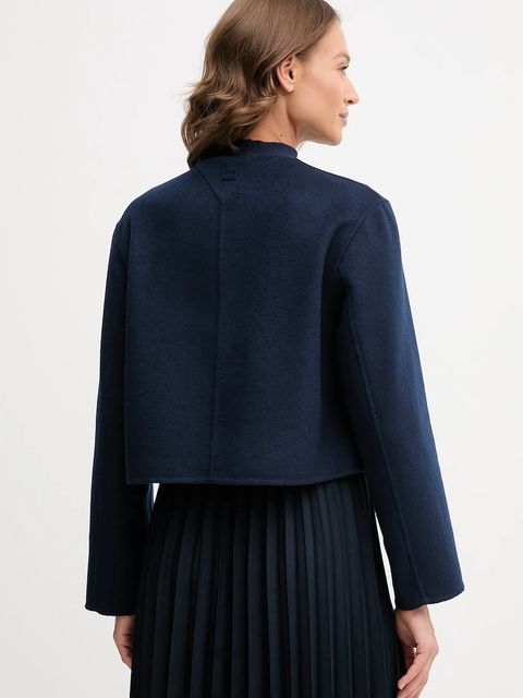 Tommy Hilfiger kurtka z wełną kolor granatowy WW0WW47446 - zdjęcie produktu nr 2