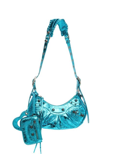 Balenciaga Le Cagole XS metallized shoulder bag - Silver - zdjęcie produktu nr 1