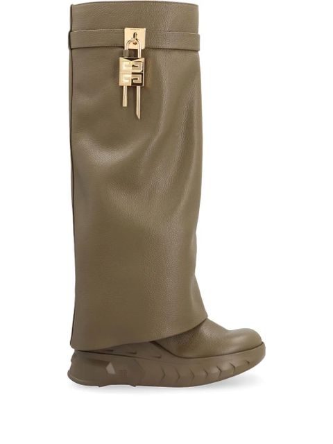 Givenchy Shark Lock Biker boots - Brown - zdjęcie produktu nr 1