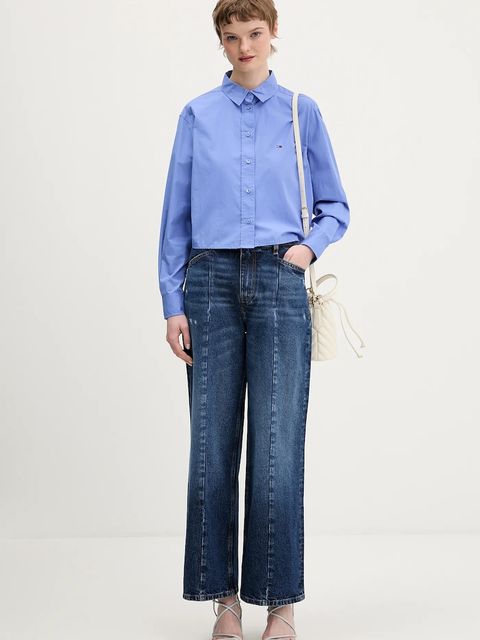 Guess Jeans jeansy damskie kolor granatowy W6RA1H D5M4N - zdjęcie produktu nr 2