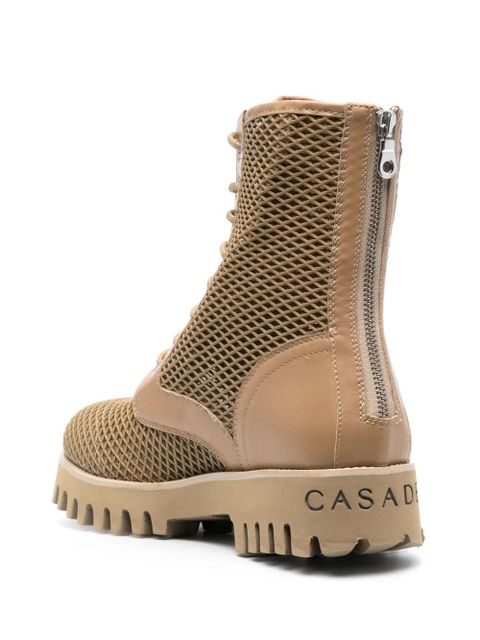 Casadei mesh ankle boots - Brown