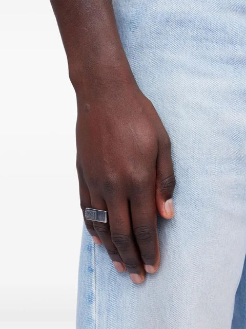 MM6 Maison Margiela numbers-motif ring - Silver - zdjęcie produktu nr 2