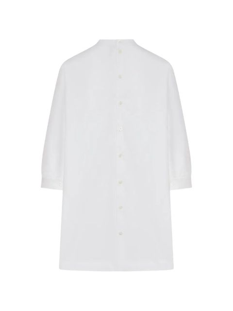 Miu Miu oversized high-neck cotton blouse - White - zdjęcie produktu nr 2