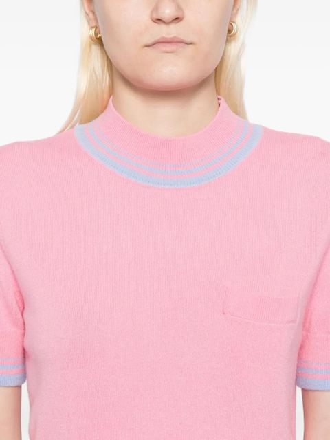 Self-Portrait contrast stripe knit top - Pink - zdjęcie produktu nr 2