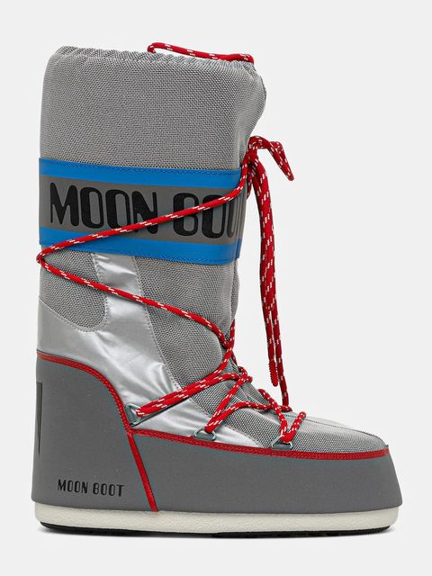 Moon Boot śniegowce MB ICON SPACE RACING kolor szary 80D1403030 HF04