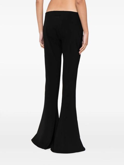 Jean Paul Gaultier low-rise flared trousers - Black