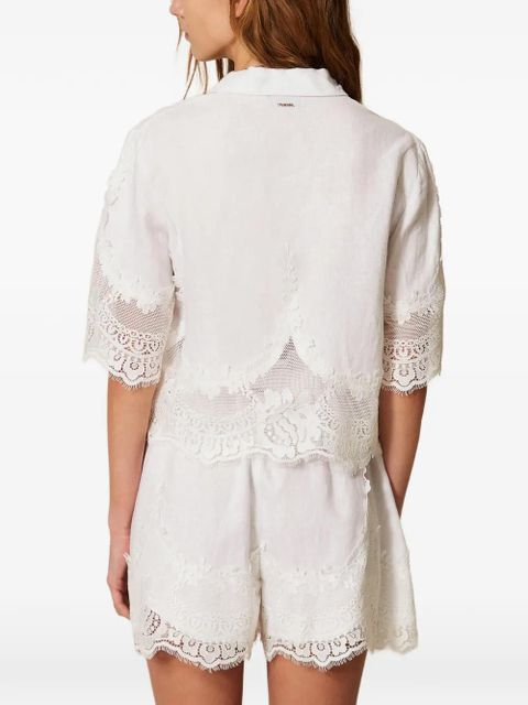 TWINSET embroidered shorts - White