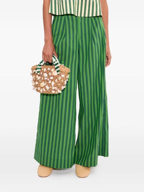 Simon Miller Thorne stripe-print cotton trousers - Green - zdjęcie produktu nr 1