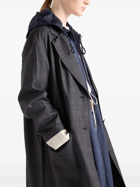 Prada single-breasted wool coat - Grey