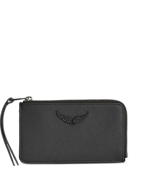 Zadig&Voltaire wings-detail top-zip wallet - Black - zdjęcie produktu nr 1