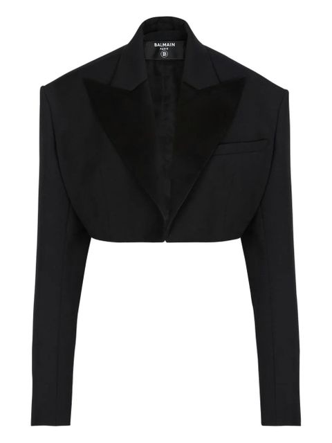 Balmain grain-de-poudre buttoned jacket - Black - zdjęcie produktu nr 1