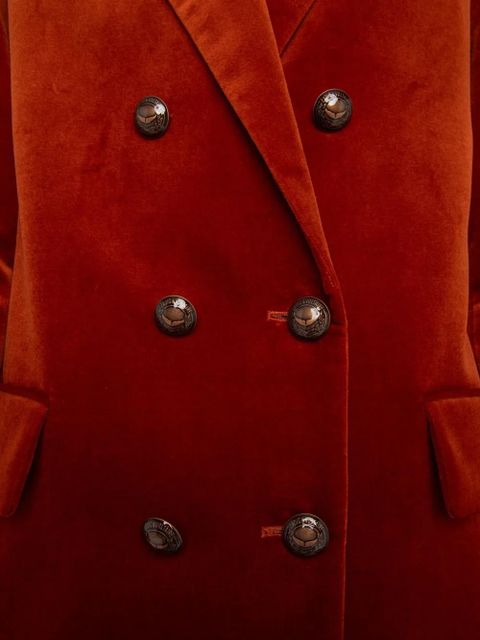 Zadig&Voltaire double-breasted cotton blazer - Red