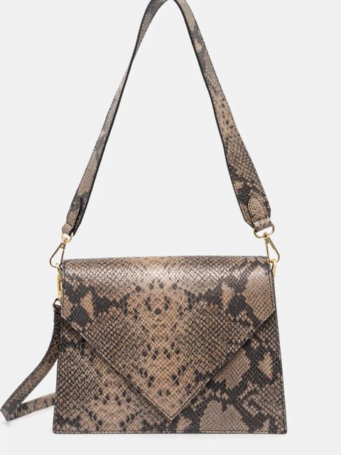 Answear.LAB torebka skórzana kolor beżowy