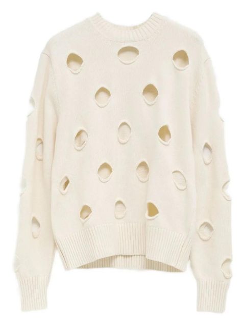 Gimaguas cut-out cotton sweater - White - zdjęcie produktu nr 1