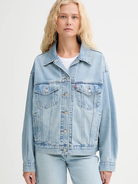 Levi's kurtka jeansowa kolor niebieski przejściowa A1743 - zdjęcie produktu nr 1