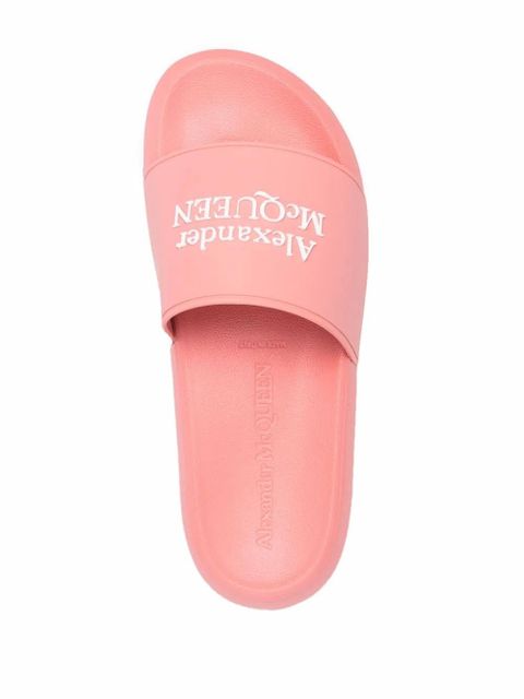 Alexander McQueen embossed-print slides - 6227