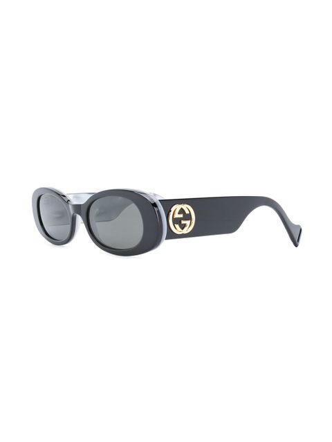 Gucci Eyewear GG oval-frame sunglasses - Black