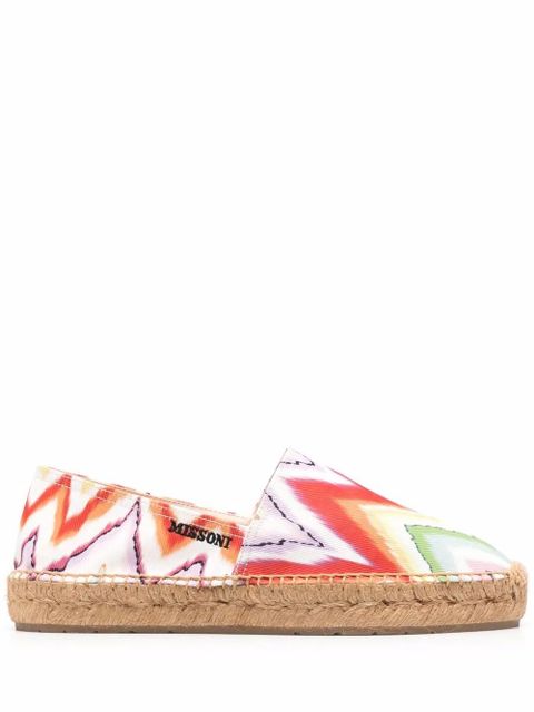 Missoni zigzag-print flat espadrilles - Orange - zdjęcie produktu nr 1