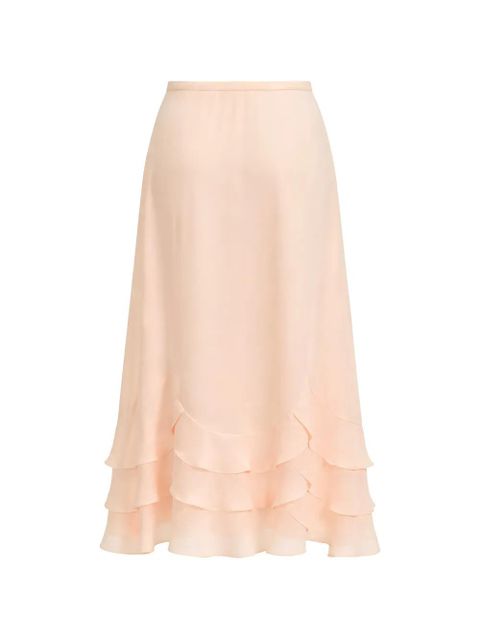 Simone Rocha ruffled midi skirt - Pink - zdjęcie produktu nr 2