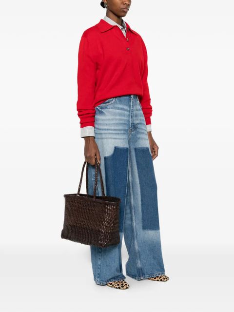 DRAGON DIFFUSION big B Weave woven tote bag - Brown - zdjęcie produktu nr 2