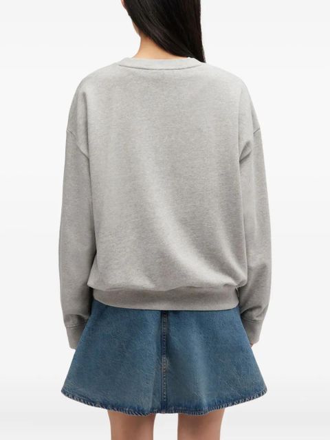 GANNI graphic-print sweatshirt - Grey