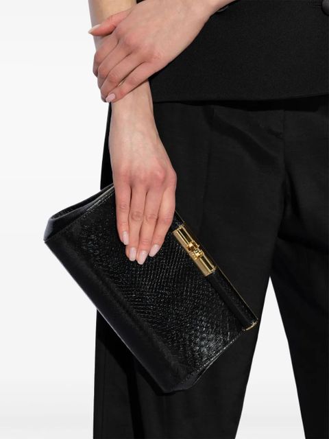 Dolce & Gabbana leather clutch bag - Black - zdjęcie produktu nr 2