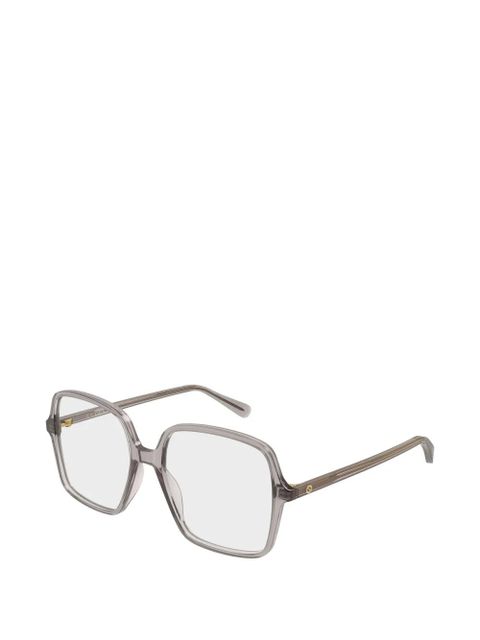 Gucci Eyewear logo-detail glasses - Grey - zdjęcie produktu nr 2
