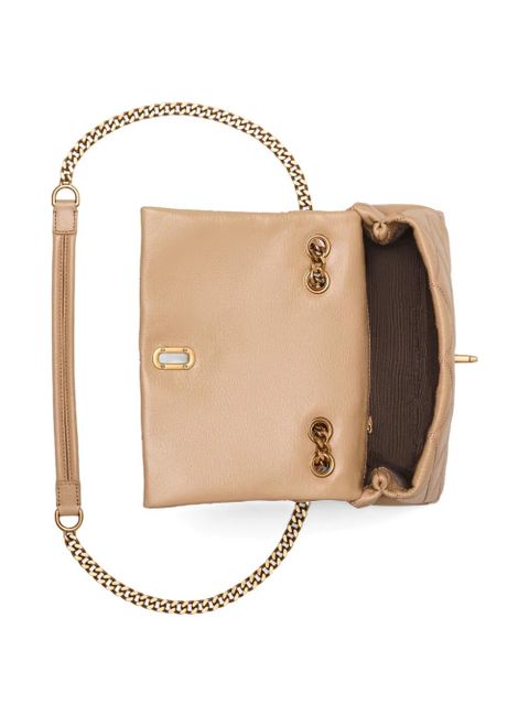Marc Jacobs The Slim quilted dual-chain leather shoulder bag - Neutrals