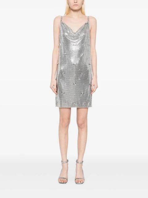 Versace aluminum metal mesh dress - Silver