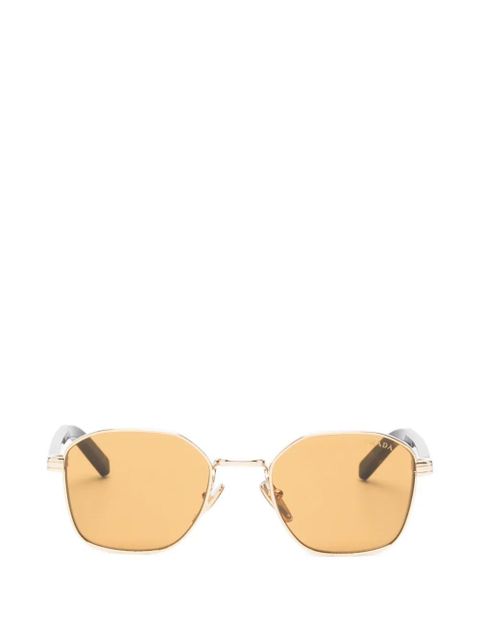 Prada Eyewear geometric-frame sunglasses - Gold - zdjęcie produktu nr 2