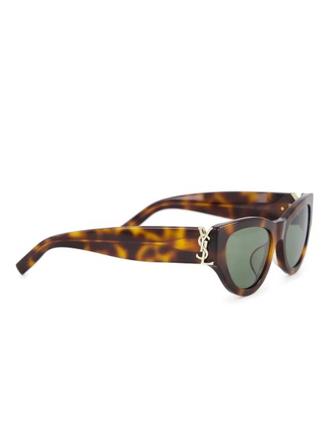 Saint Laurent Eyewear cat-eye frame sunglasses - Brown