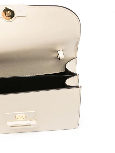 Victoria Beckham mini Dorian leather shoulder bag - White