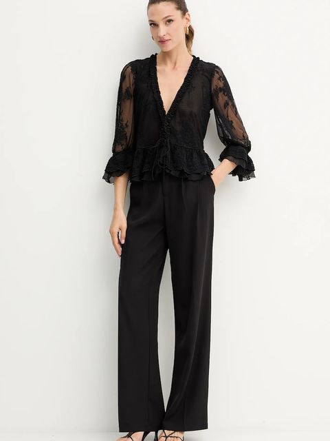 Bardot koszula damskie kolor czarny regular 60028TB1 - zdjęcie produktu nr 2