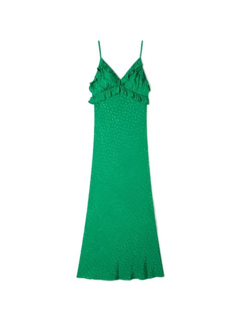 SANDRO ruffled dress - Green - zdjęcie produktu nr 1