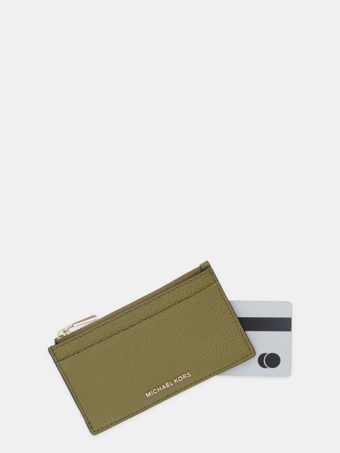 MICHAEL Michael Kors portfel skórzany damski kolor zielony 32F5GJ6D8L