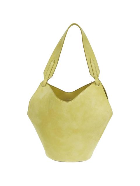 KHAITE Lotus leather tote bag - Yellow - zdjęcie produktu nr 1