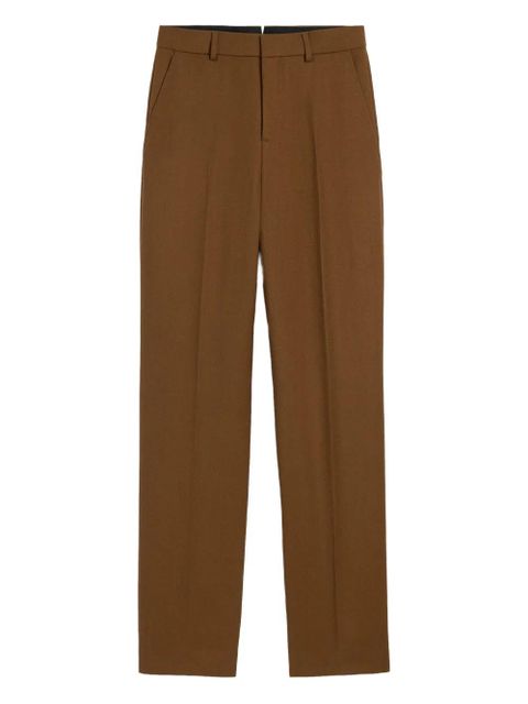 AMI Paris wool large-fit trousers - Brown - zdjęcie produktu nr 1
